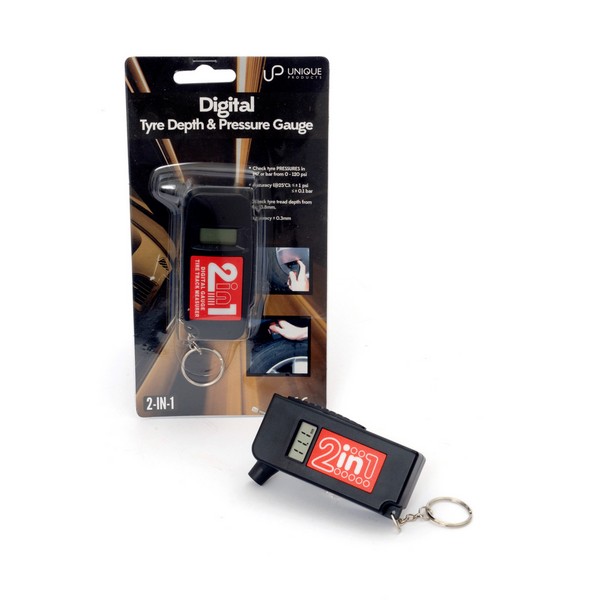 Digital Tyre Depth & Pressure Gauge