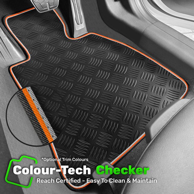 To fit Suzuki Grand Vitara 3 Door (SWB) (2000 - 2005) Colour-Tech Rubber Car Mats