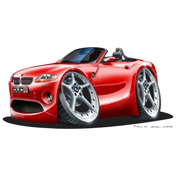 BMW Z4 - Vinyl Wall Art Sticker - Red