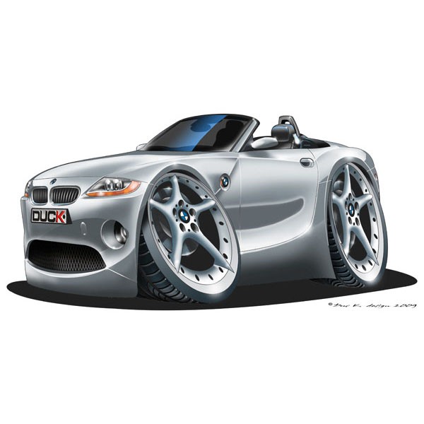 BMW Z4 - Vinyl Wall Art Sticker - Silver