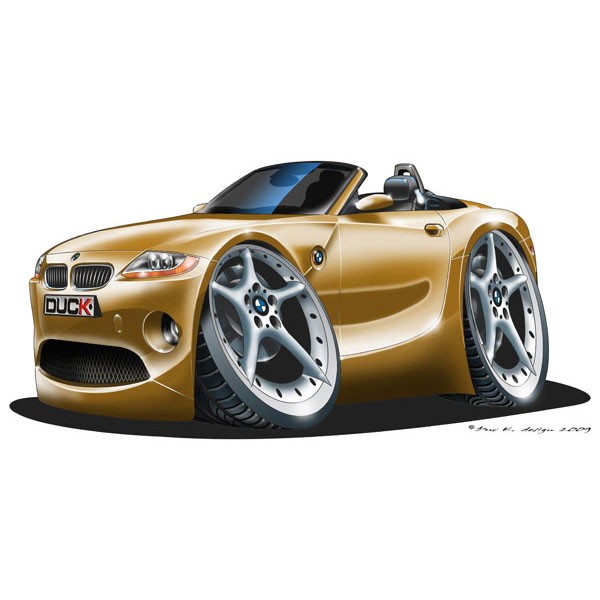BMW Z4 - Vinyl Wall Art Sticker - Gold