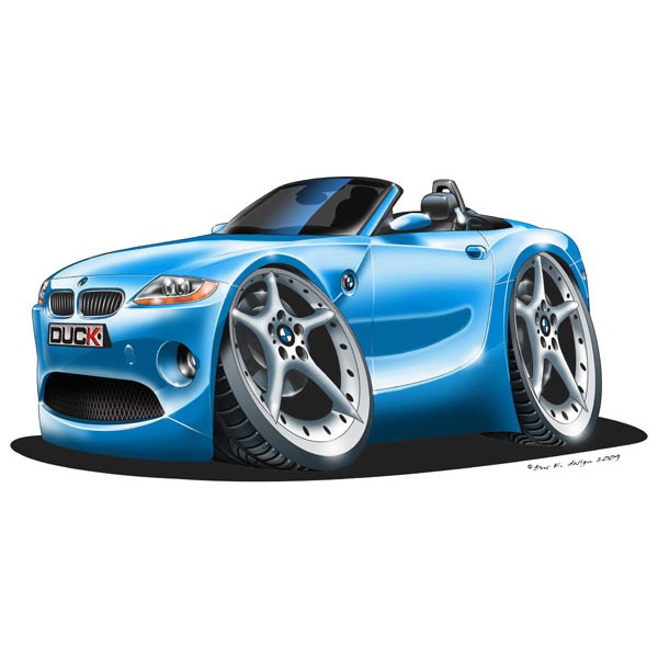 BMW Z4 - Vinyl Wall Art Sticker - Blue
