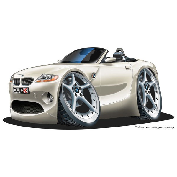 BMW Z4 - Vinyl Wall Art Sticker - White