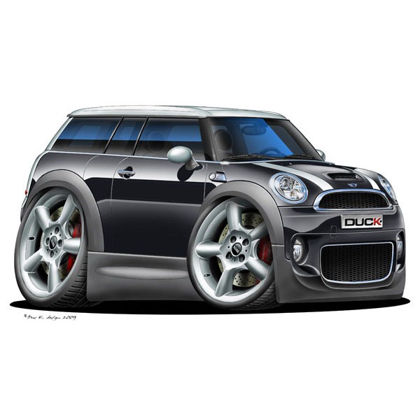 BMW Mini Clubman - Vinyl Wall Art Sticker - Black