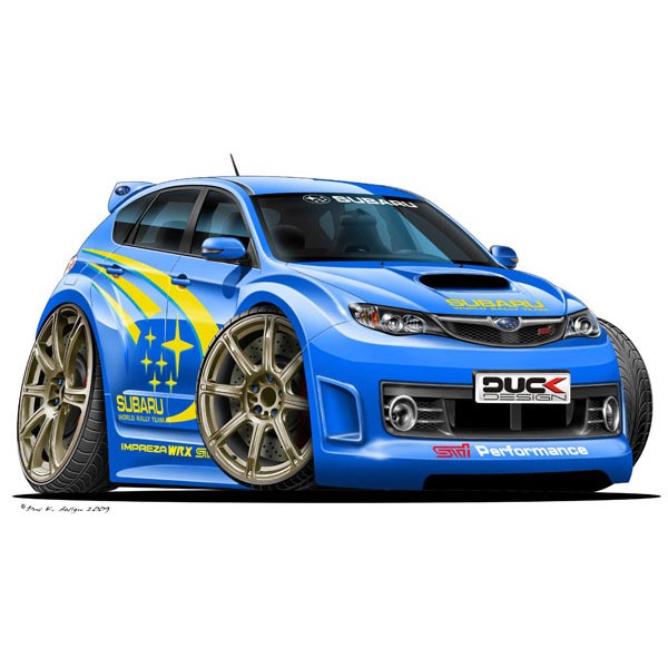 Subaru Impreza 2008 - Vinyl Wall Art Sticker - WRC