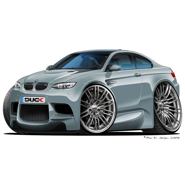 BMW E93 M3 Coupe - Vinyl Wall Art Sticker - Grey