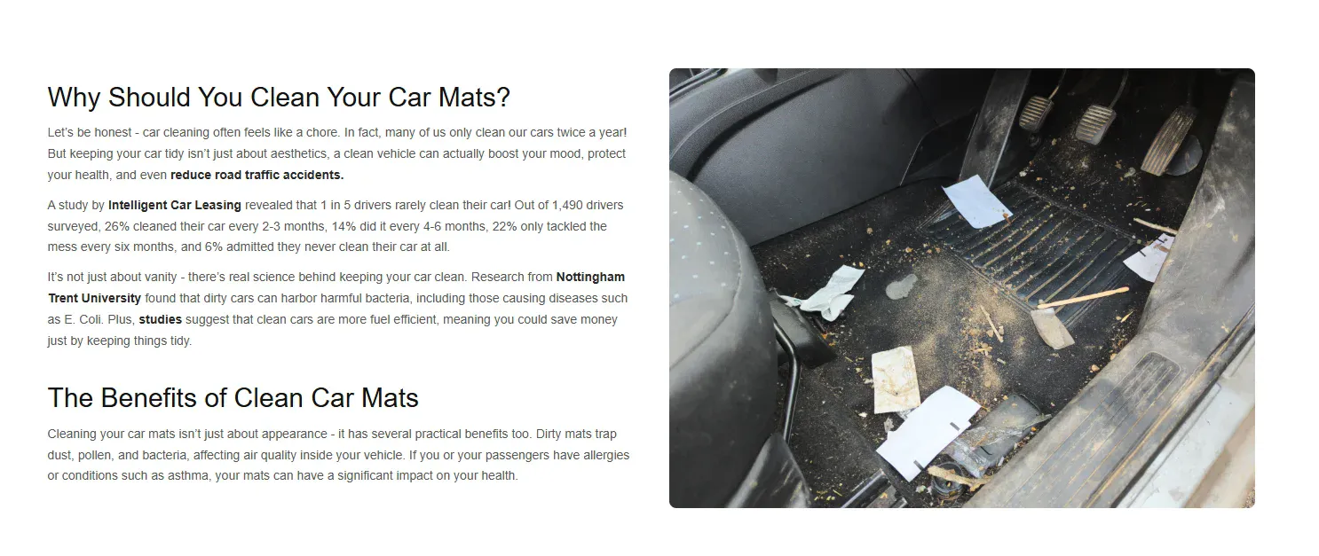 Dirty Car Interior