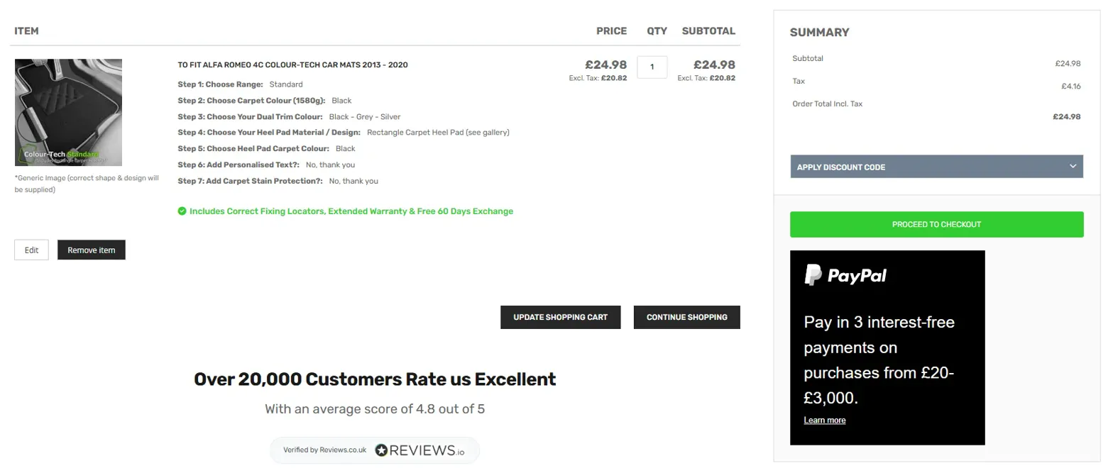 Shopping Basket Example